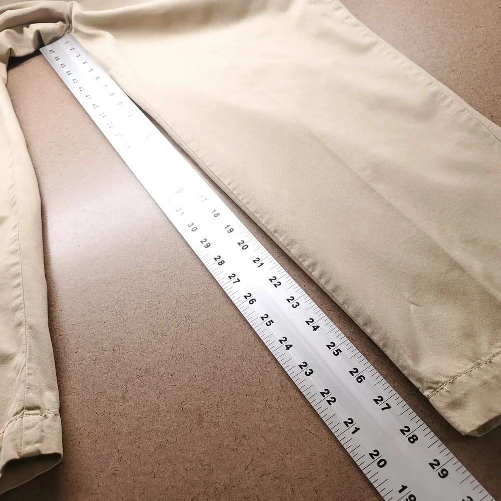 Tommy Bahama Boracay Flat Front Chino Pants Men 42x30 Khaki Tan Stretch Island